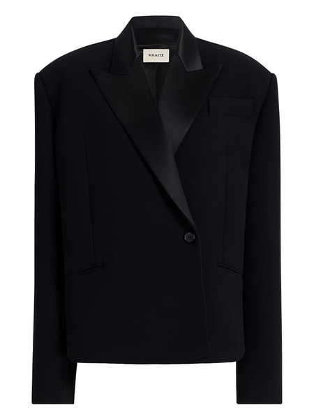  Khaite Notched Lapel Single-button Jacket - Black 