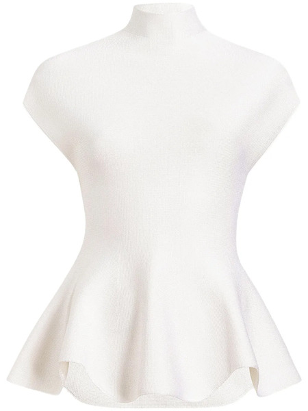  Khaite Peplum-hem Top - White 