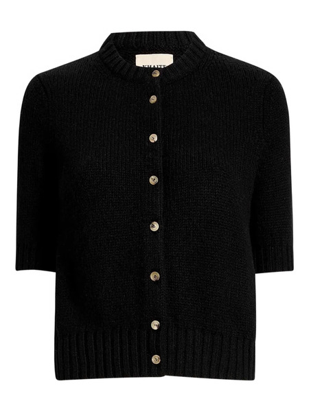  Khaite Short-sleeve Button-up Cardigan - Black 