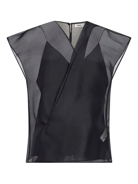  Khaite Short-sleeves Blouse - Black 