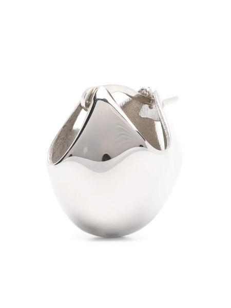  Khaite Small Lotus Polished Earrings - Silver 