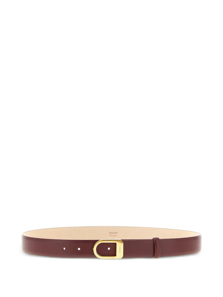  Khaite Smooth Saddle Leather Belt - Brown 