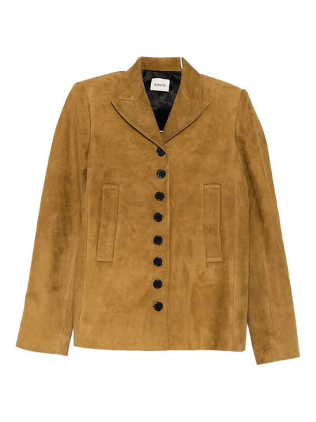  Khaite Suede Jacket - Brown 
