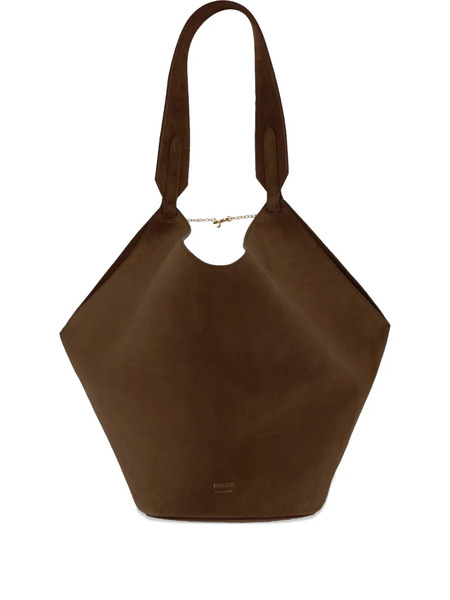  Khaite Suede Shoulder Bag - Brown 