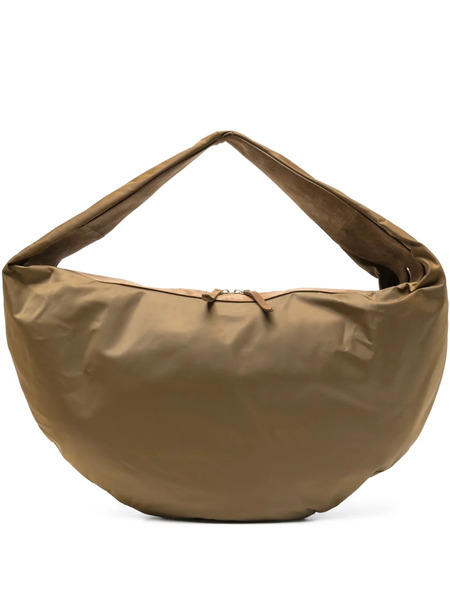  Khaite Suede-trimmed Shoulder Bag - Green 