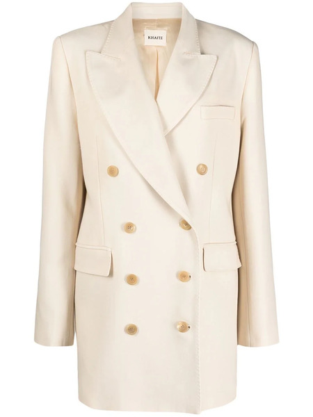  Khaite The Balton Double-breasted Blazer - Neutrals 