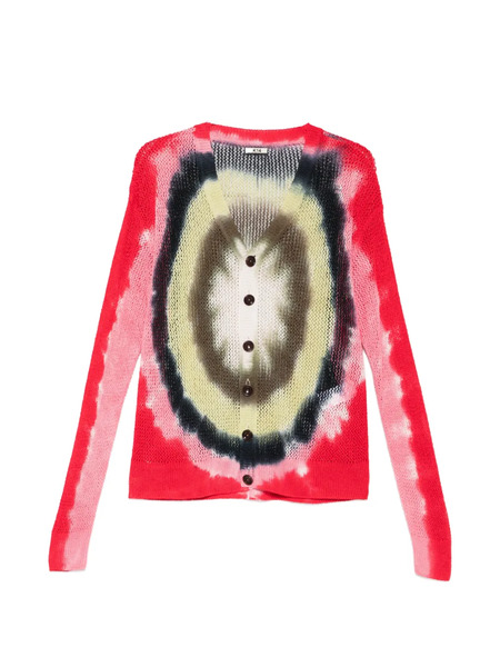  Khoki Buttoned Knit Cardigan - Red 