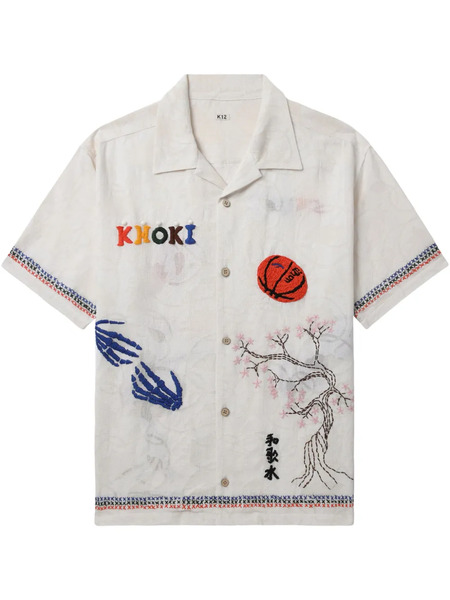  Khoki Embroidered Shirt - White 
