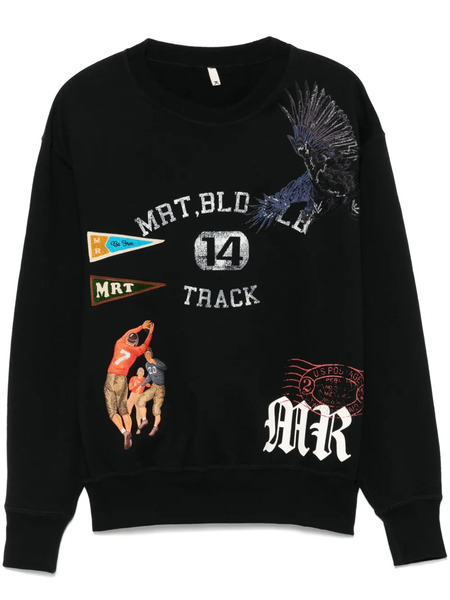  Khoki Embroidered Sweatshirt - Black 