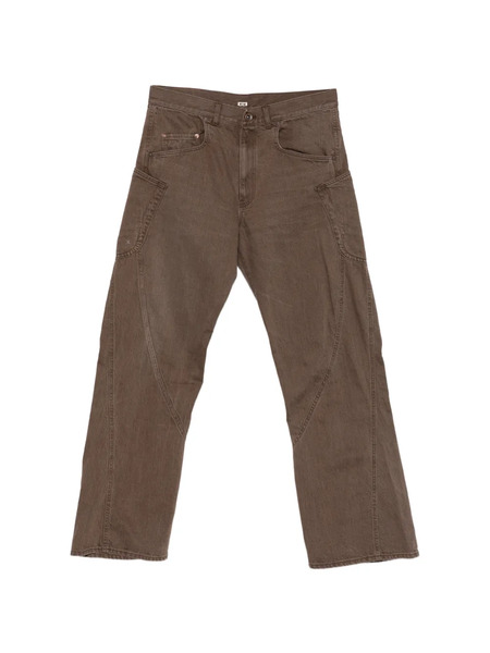  Khoki Panelling Trousers - Brown 