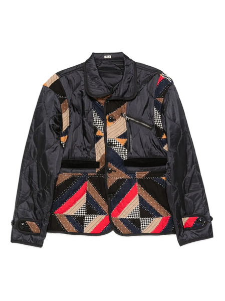  Khoki Patchwork Zip Jacket - Blue 