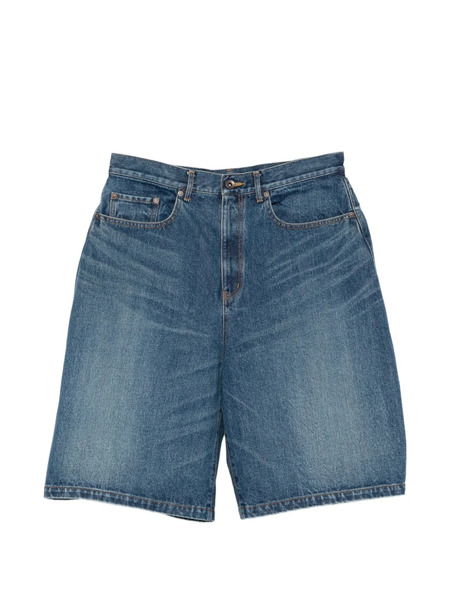  Khoki Pocket Denim Shorts - Blue 
