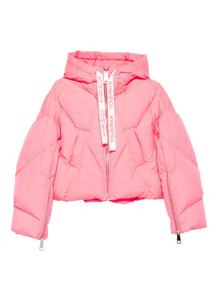  Khrisjoy Hooded Quilted Jacket - Pink 