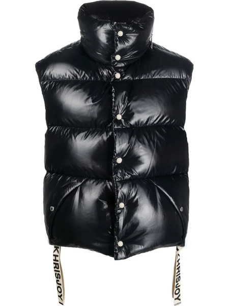  Khrisjoy Logo-drawstring Down Gilet - Black 