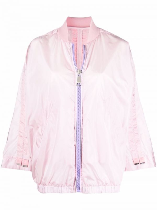  Khrisjoy Wide-sleeve Bomber Jacket - Pink 
