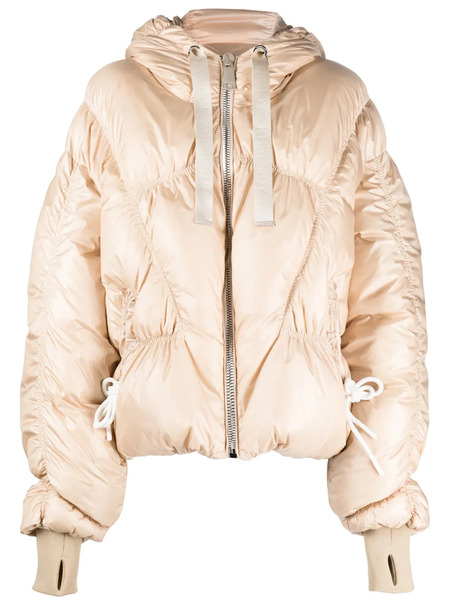  Khrisjoy Zip-up Hooded Puffer Jacket - Neutrals 