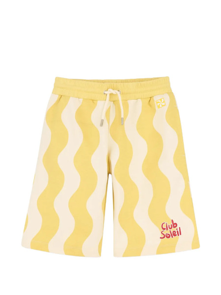  Kids Around Fleece Bermuda Shorts - Yellow 