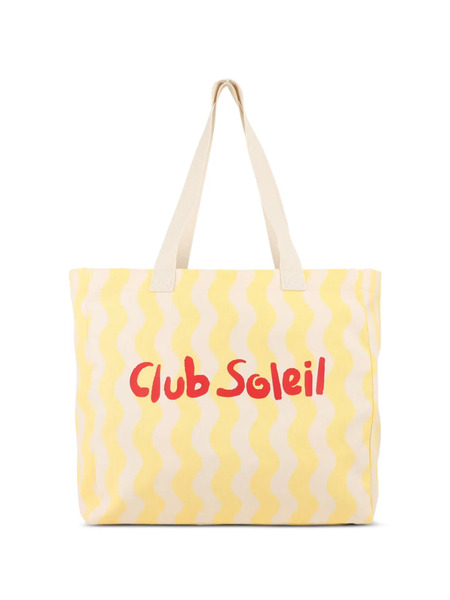  Kids Around Wave-pattern Tote Bag - Yellow 