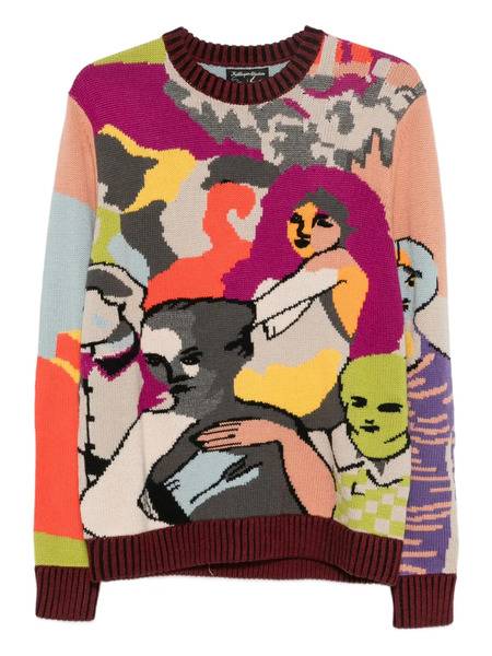  Kidsuper Two Step Hand Embroidered Sweater - Neutrals 