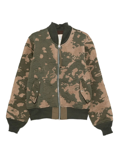  Kidsuper Zip-up Bomber Jacket - Green 