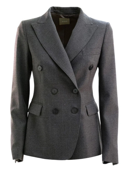  Kiltie Double-breasted Jacket - Grey 