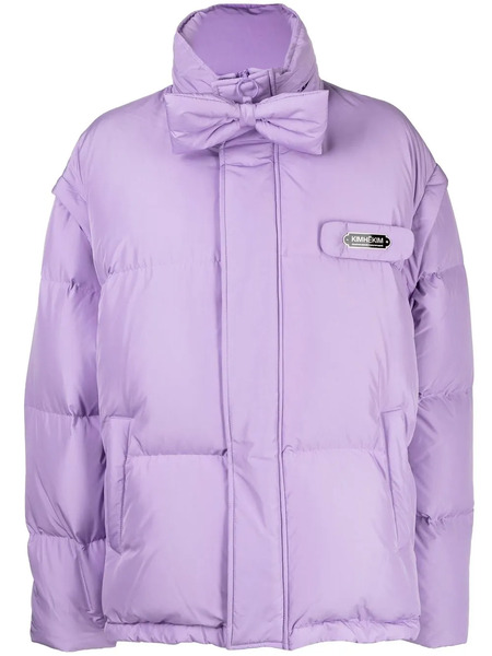  Kimhekim Detachable-sleeve Puffer Jacket - Purple 