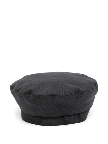  Kimhekim Striped Beret Hat - Grey 