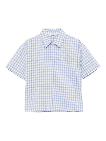  Kindred Gingham Check Pattern Shirt - Blue 