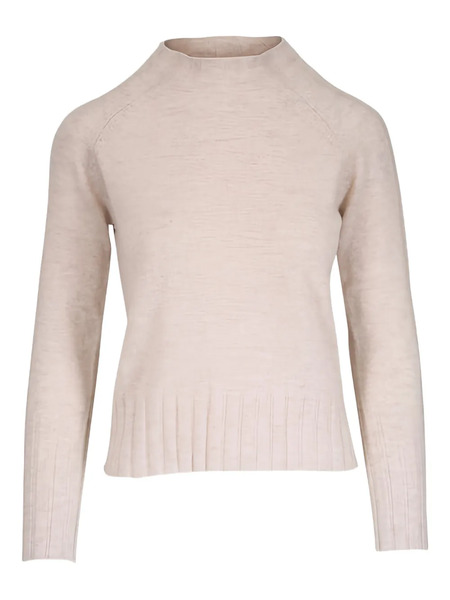  Kinross Cashmere Funnel-neck Sweater - Neutrals 