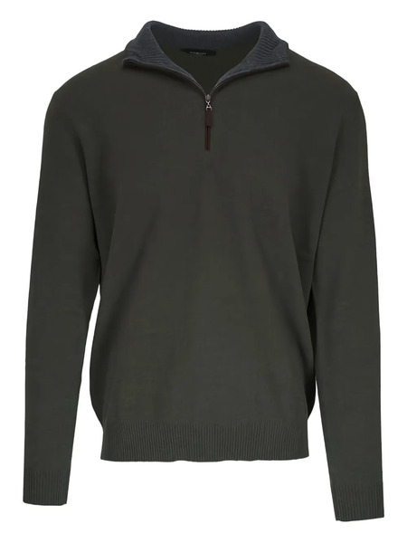  Kinross Cashmere Half-zip Sweater - Green 