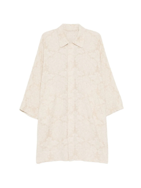  Kinyan Lam Patterned Collared Coat - Neutrals 