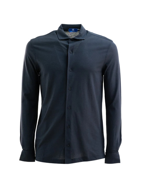  Kired Buttoned Polo Shirt - Blue 