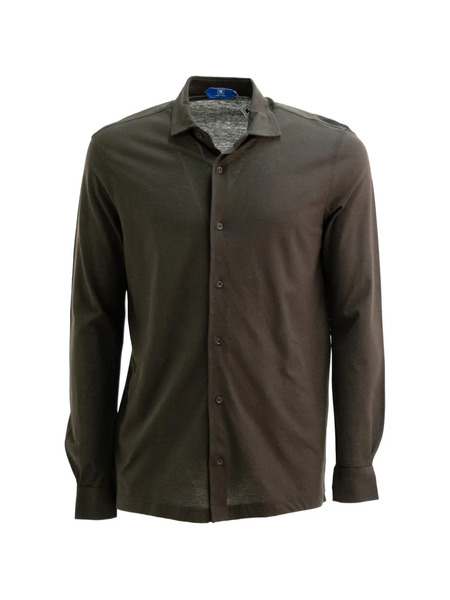  Kired Buttoned Polo Shirt - Brown 