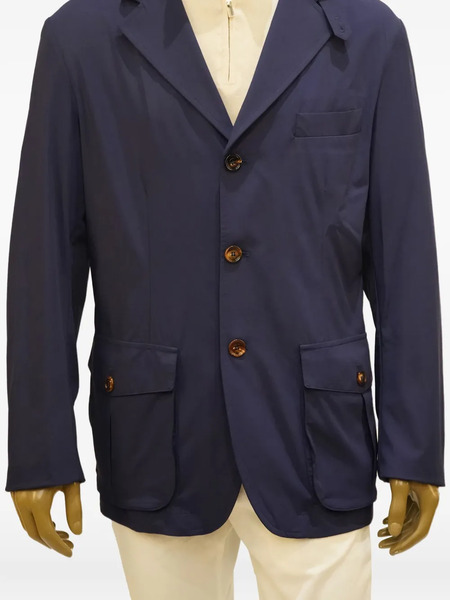  Kired Piggi Multiple-pockets Blazer - Blue 