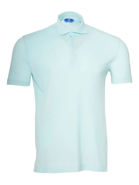  Kired Quarter-button Polo Shirt - Blue 