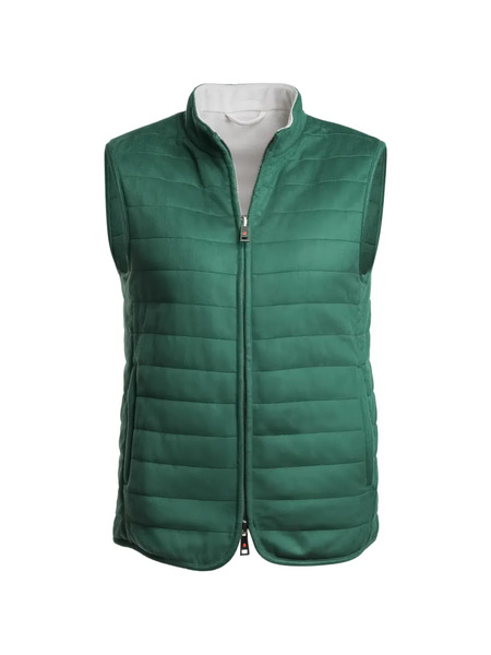  Kired Rea Quilted Reversible Gilet - Green 