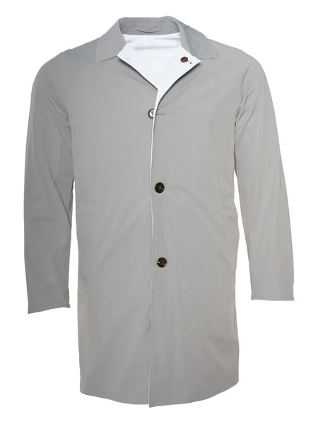  Kired Reversible Buttoned Overcoat - Grey 