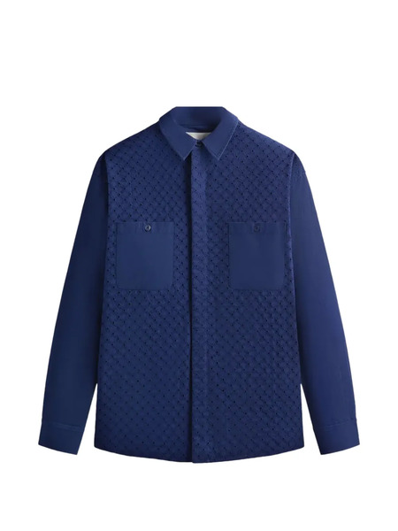  Kith Apollo Lattice Floral Shirt - Blue 