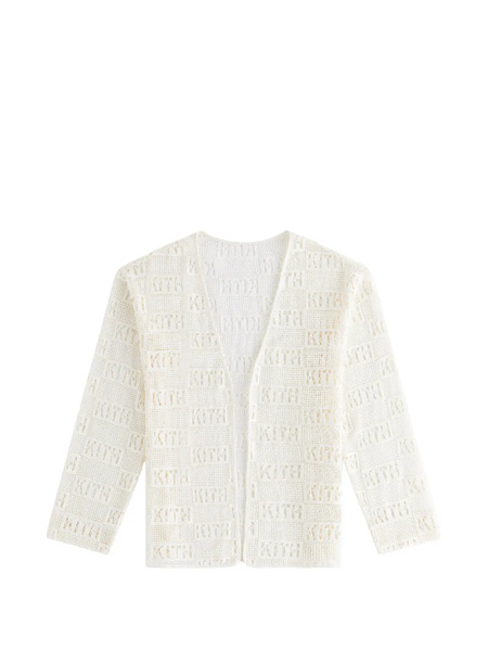  Kith Ethan Logo Cardigan - White 