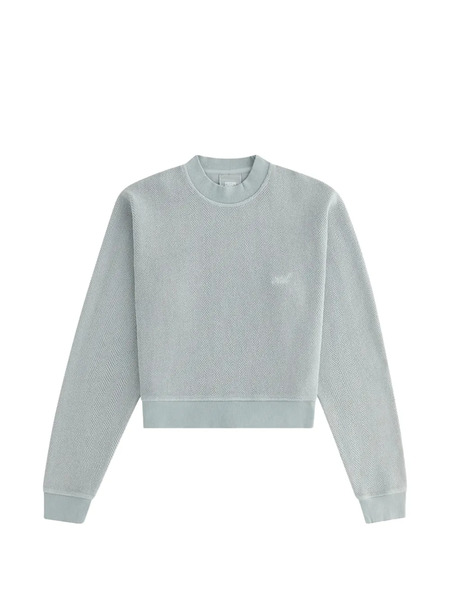  Kith Haylen Cropped Crew-neck Sweater - Blue 