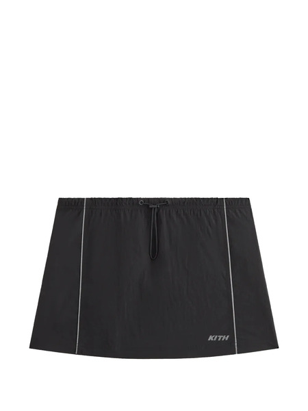  Kith Lowen Drawstring Track Mini Skirt - Black 