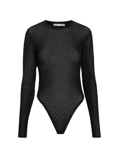  Kith Monogram-pattern Bodysuit - Black 