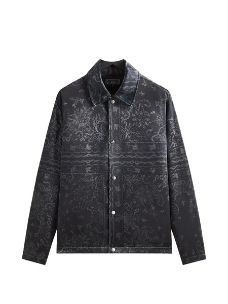  Kith Panelled Bandana Overshirt - Black 