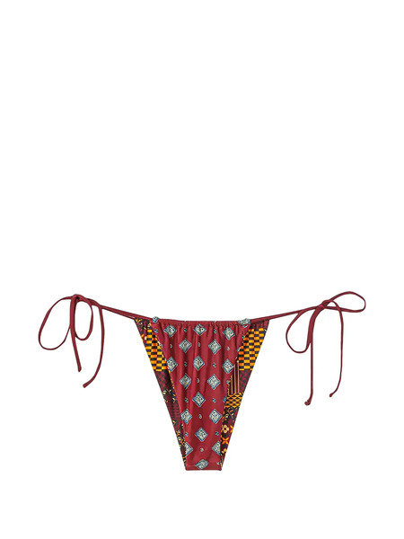 Kith Tova Mix-print Bikini Bottoms - Red 
