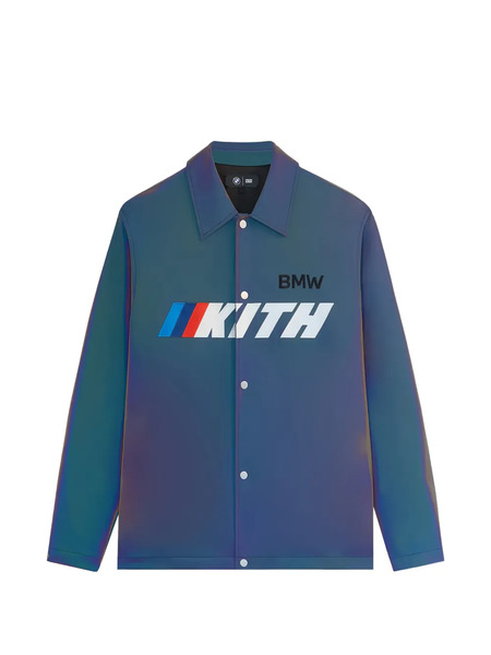  Kith X Bmw Iridescent Logo Jacket - Blue 