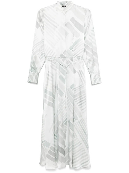  Kiton Abstract-print Maxi Dress - Grey 
