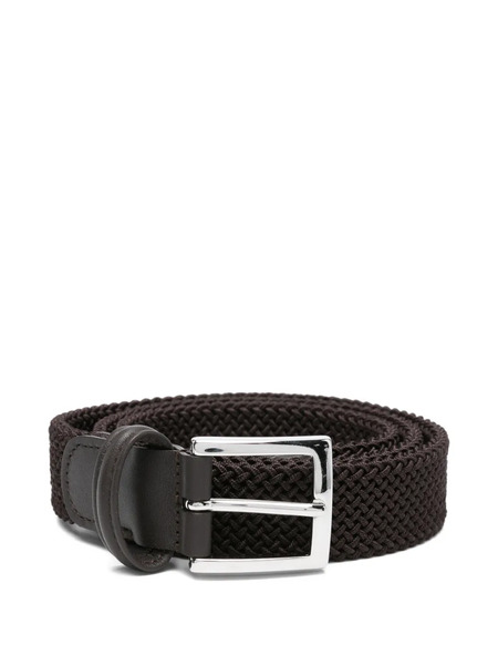  Kiton Braided Belt - Brown 