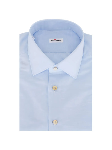  Kiton Button-down-collar Shirt - Blue 