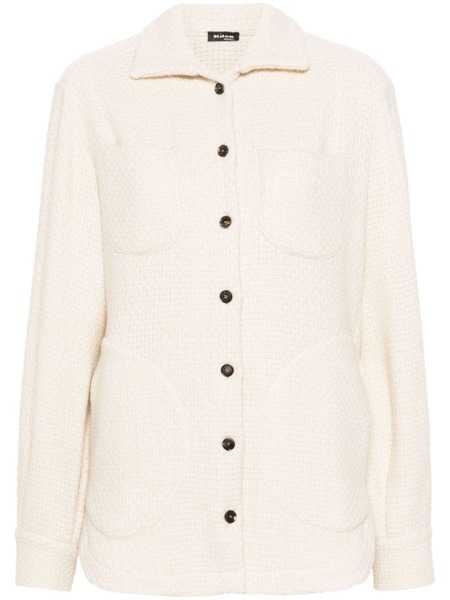  Kiton Button-up Cashmere-blend Shirt Jacket - Neutrals 