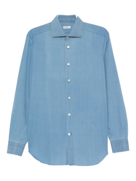  Kiton Buttoned Cotton Shirt - Blue 